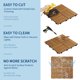 thumbnail image 4 of Yeshouse Baldosas de madera de acacia de 30 x 30 cm para terraza, balcón, hormigón, jacuzzi, suelos de conexión cuadrada, suelos de clic para jardín, balcón y terraza, 4 of 8