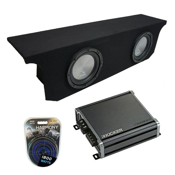 2007-2018 Jeep Wrangler JK Unlimited Harmony A122 Dual 12" Sub Box & CXA8001 Amp