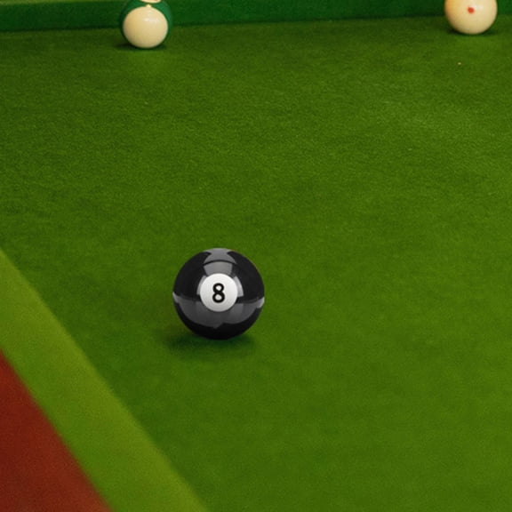 FOMIYES Portable Wear Resistant Resin Billiard Ball Black Cue Ball for Enhanced Gameplay