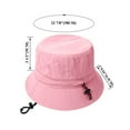 thumbnail image 2 of TOPTIE Bucket Hats for Women, Adjustable Sun Hats with Chin Strap, Fishing Hat with Protection-Pink, 2 of 7