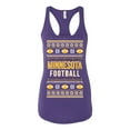 thumbnail image 2 of Wild Bobby City of Minnesota MIN American Football Fantasy Fan Sports Women Racerback Tank Top, Purple Rush, Large, 2 of 6