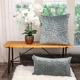 thumbnail image 2 of Parkland Collection Cristal Transitional Quilted Gray/Sea Foam Throw Pillow, 2 of 7
