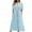 Blue, variant on Sngxgn Women's Dress Ribbed Sleeveless Halter Neck Tank Tops Mini Dresses(Blue,S)