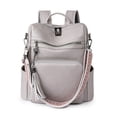 thumbnail image 2 of PRIYAL Women PU Leather Backpack Purse Anti-theft Casual Shoulder Bag Fashion Ladies Satchel Bags, 2 of 7