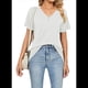 thumbnail image 2 of Blusas de Verano para Mujer, Camisas de Corta, Conjuntos Casuales de Negocios, Ropa de Moda para Vacaciones en la Playa 2025, S, 2 of 6