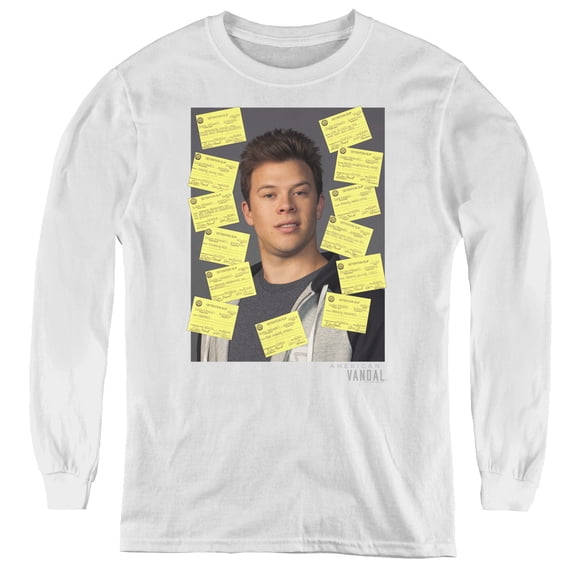 American Vandal Detention Youth Long Sleeve T-Shirt White
