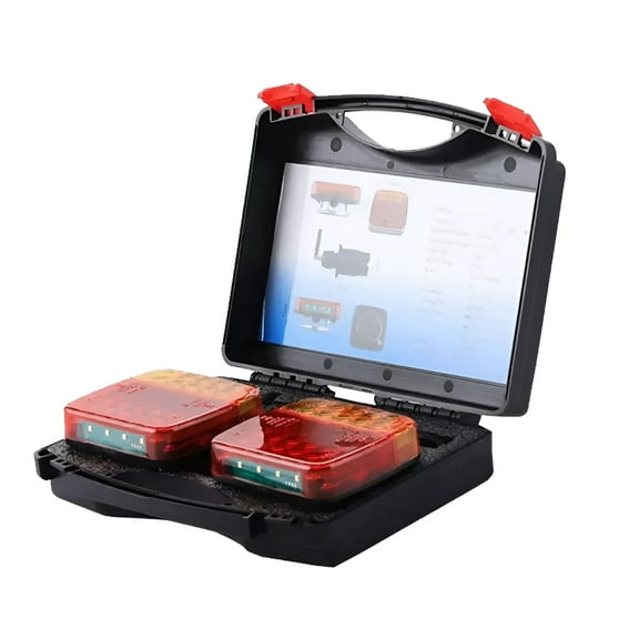 MELIVO Wireless Led Rear Tail Lights Battery Operated USB Trailer Magnetic Towing