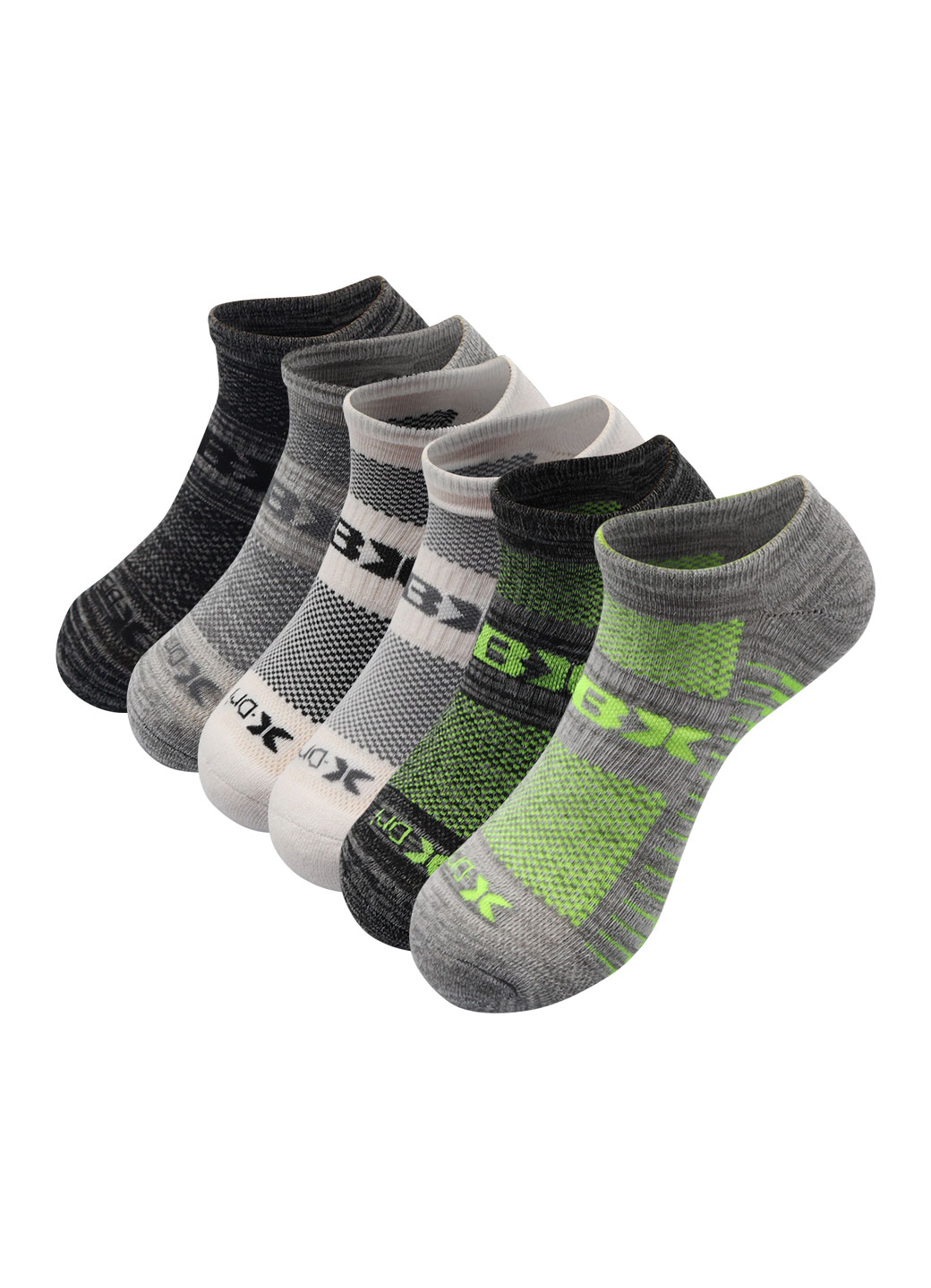 RBX Active Men's Low Cut XDri Ankle Socks 6Pack