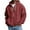 Red, variant on Valora Men Sweatshirt Knit Zip Up Hooded Sweatshirt for Everyday Casual Wear with Soft Lined Interior Cozy Front Pockets Versatile Outdoor for Spring Fall Winter Comfort White 5XL