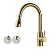 thumbnail image 1 of Chrome/Black/Golden Pull Out Kitchen Faucets Hot Cold Water Stream Sprayer Spout Pull Down Tap Mixer Crane For Kitchen ,Built To Last, 1 of 7