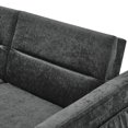 thumbnail image 3 of Onbeam Futon Sofa Bed with Pull Out Convertible Bed Sleeper Sofa Couch Adjustable Back Loveseat for Living Room - Black, 3 of 9