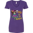 thumbnail image 3 of Inktastic DÃ­a De Los Muertos Girl with Skull Balloon Women's V-Neck T-Shirt, 3 of 5