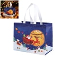thumbnail image 2 of 2 Pack Extra Large Christmas Gift Bags, Non-Woven Tote Bags with Handles, Reusable Holiday Shopping and Gift Packaging Bags, Dark Blue, 2 of 6