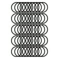 thumbnail image 1 of 50 Piezas de Gomas para el Cabello con Patrón Espiral para Mujeres y Niñas en Negro, 1 of 3