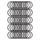 thumbnail image 1 of 50 Piezas de Gomas para el Cabello con Patrón Espiral para Mujeres y Niñas en Negro, 1 of 3