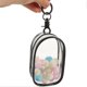 thumbnail image 3 of 2pcs Clear Figure Display Bag With Keychain And Pom Poms Set Portable Collectibles Display Case For Mini Figures Dolls Waterproof Small Doll Organizer, 3 of 3