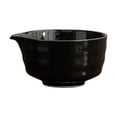thumbnail image 1 of Lipstore Ceramic Matcha Bowl Japanese Tea Cup for Japanese Matcha Preparation Friends Black, 1 of 8