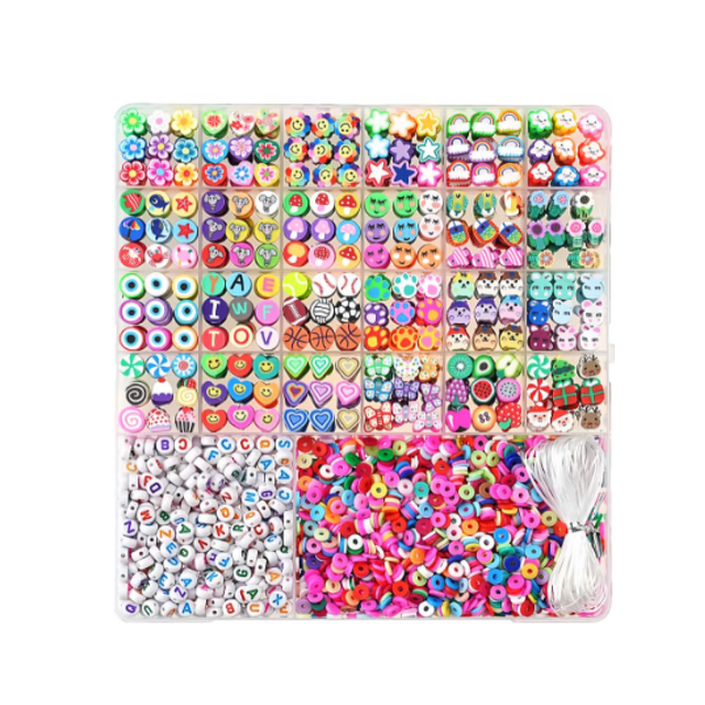 Kit De 1pz Para Hacer Pulseras Con 2300pcs De Cuentas Malubero Multicolor
