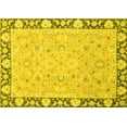 thumbnail image 1 of Ahgly Company Machine Washable Indoor Rectangle Oriental Yellow Traditional Area Rugs, 5' x 8', 1 of 4