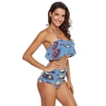 thumbnail image 3 of Ckdifva Pixel Cakes Coffee Womens High Waisted Bikini Set Two Piece Swimsuit Bathing Suits, 3 of 5