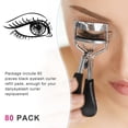 thumbnail image 5 of 80 Pieces Eyelash Curler Refills Eyelash Curler Pads Silicone Rubber Replacement Refills Pads for Universal Eye Lash(Black, Rose), 5 of 6