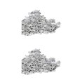 thumbnail image 1 of maskred Pack of 50 Brake Wires Aluminum Alloy Tail Caps Replacement Derailleur Shifter Cable Protector Ends Cycling Accessory Silver 2Set, 1 of 6