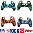 thumbnail image 5 of LNGOOR For PlayStation 5 PS5 Controller Silicone Rubber Grip Cover Case, Black+Blue, 5 of 5