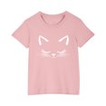thumbnail image 2 of Odeerbi Kids Boys Girls Halloween T-shirt Kids Kids Halloween Print Shirt Fashion Cute Round Neck Short Sleeve Cotton Top Kids Clothes Pink, 2 of 5