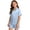 F200-Light Blue, variant on FYDUU Girls Outfits Sets Summer Pajamas Soft Kids Sleepwear Solid Color Short Sleeve Shirt And Shorts Set Button Down Loungewear Sets 4-5 Years