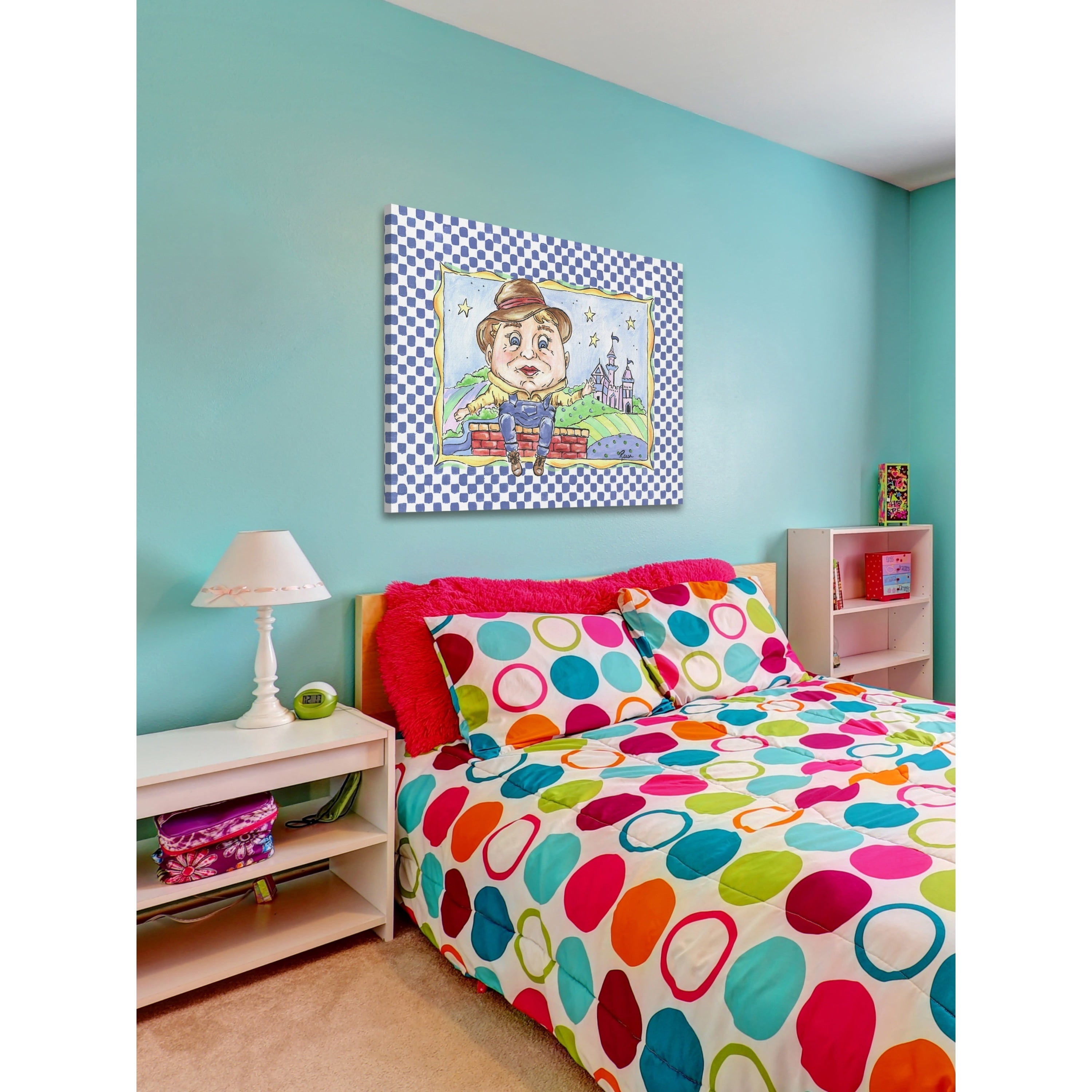 Marmont Hill "Humpty" by Reesa Qualia Painting Print on Wrapped Canvas