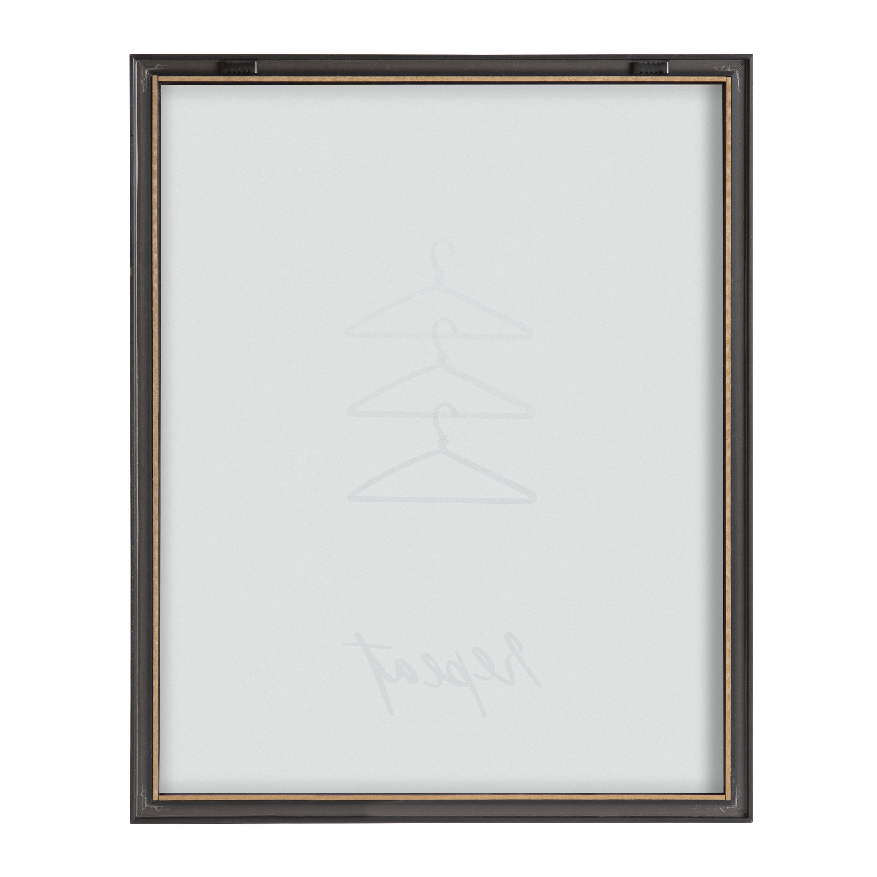Kate and Laurel Blake Repeat Framed Printed Glass Wall Art by Elizabeth Silver, 16x20 Gray, Decorative Whimsical Laundry Themed Art Print for Wall