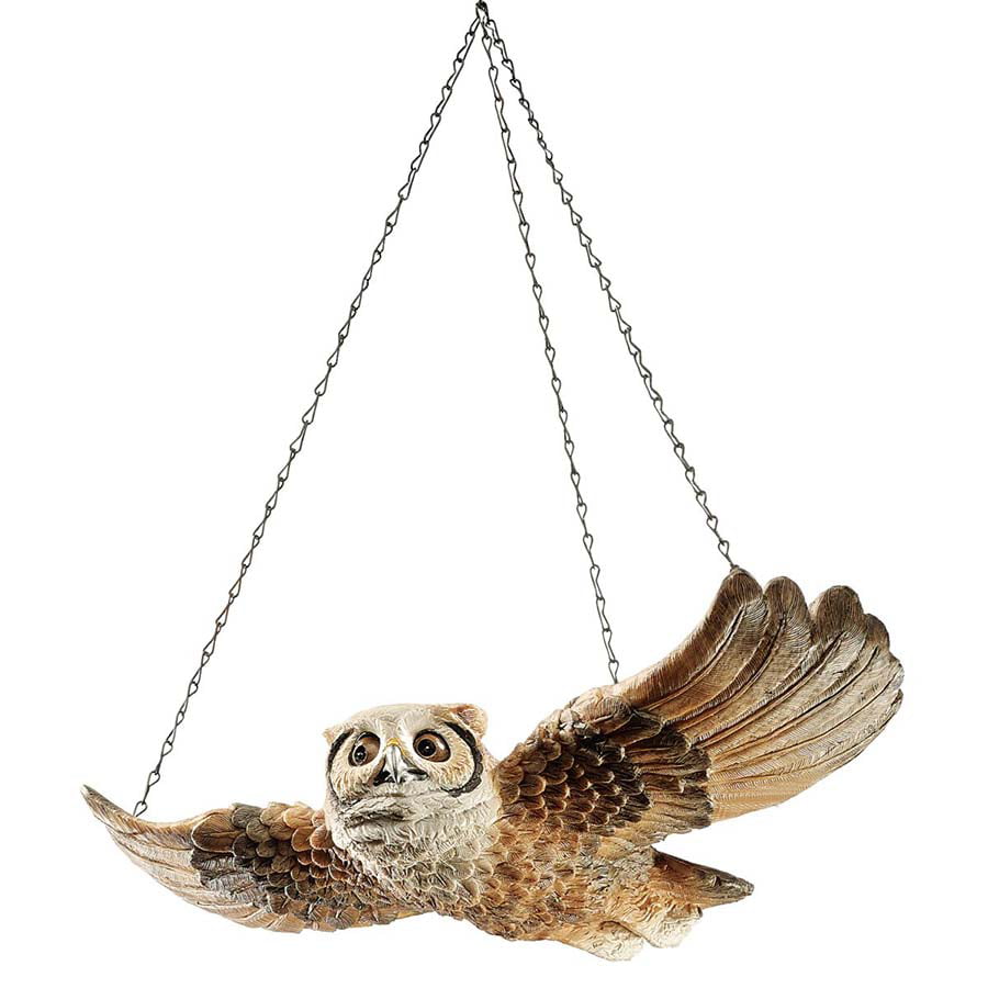 Details about   Design Toscano The Garden Owl Hanging Sculpture