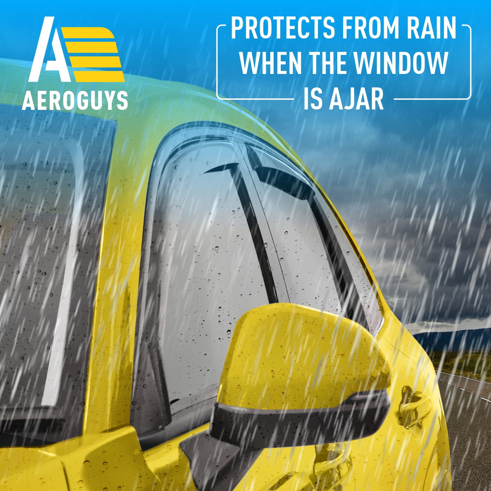 Extra Durable Window Deflectors In-Channel Window Visors Rain Guards Fit for Honda HR-V 2023-2026, Sun Visors, Wind Vent Visors, vent shades, Exterior Car Accessories - 4 pcs. AG0594