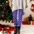 thumbnail image 6 of Gamivast Striped Yoga Leggings for Women Plus Size High Waisted Tummy Control Stretchy Pants Christmas Pull on Holiday Leggings Casual Winter Fashion Workout Running Pants, 6 of 6