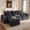 Dark Gray, variant on BEHOST 4-Piece 102" L-Shaped Modular Sectional Sofa, Velvet Cloud Sleeper Couch with 2 Movable Ottomans, Deep Seat Living Room Furniture Set,Navy Blue