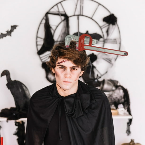 Diadema de Terror para Halloween | Accesorio de Disfraz Sangriento y Aterrador | Material Cómodo y Duradero | Decoración Espeluznante para Fiestas | Perfecta para Bromas de Halloween, Cosplay, Mascar