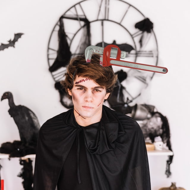 Fiudx Diadema de Terror para Halloween, Diseño Sangriento y Aterrador, Decoración de Fiesta Espeluznante, Accesorio de Disfraz Único, Ideal para Bromas de Halloween, Versátil para Cosplay, Juego de 1