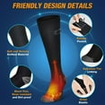 thumbnail image 4 of Men Women Battery Socks Rechargeable Electric Socks,Unisex Battery Powered Heat Insulated Socks Kit Winter Warm Thermo Heating Socks,Chilly Feet Battery Sock Skiing Biking Hunting Foot Warmer Socks, 4 of 12