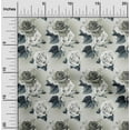 thumbnail image 1 of oneOone Polyester Spandex Light Gray Fabric Florals Diy Clothing Quilting Fabric Print Fabric By Yard 56 Inch Wide, 1 of 4