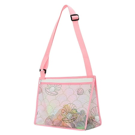 

NUOLUX Beach Mesh Bag Children Beach Bag Mesh Beach Pouch Kids Beach Toy Pouch