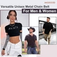 thumbnail image 6 of JASGOOD Pants Chains for Men Women Hip Hop Punk Jeans Chain Multi-layer Anti-Lost Wallet Chain Belts, 6 of 9