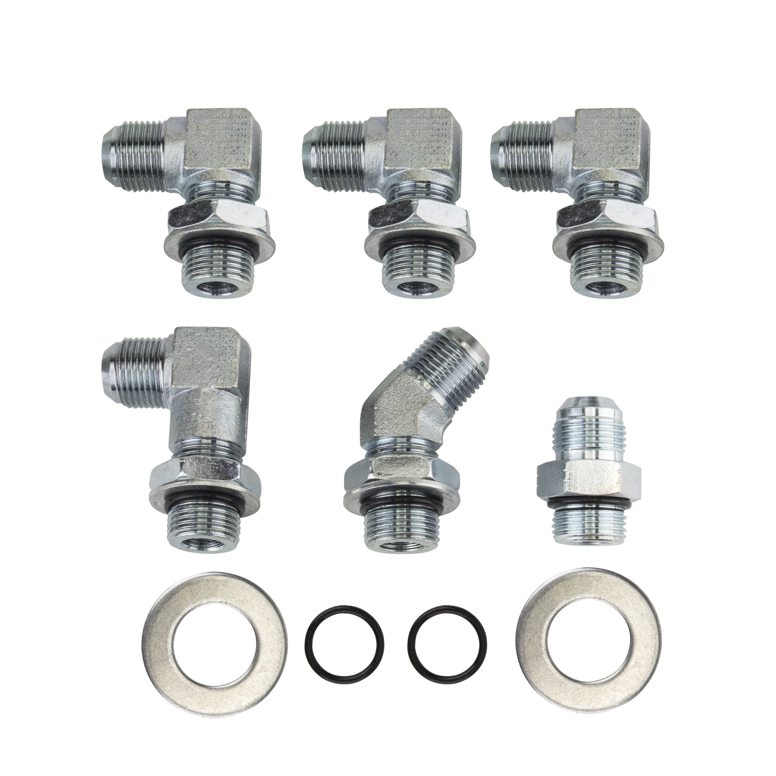 3mirrors Diesel Allison Transmission Cooler Lines Hoses Kit Compatible with 2006 - 2010 Chevy/GMC 6.6L Duramax w/ Adapters
