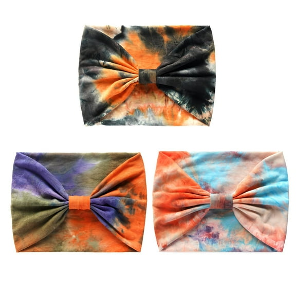 TELOLY 3Pcs Headbands for Women,Cloth Sweat Bands,Workout Headbands for Women,Mixing1