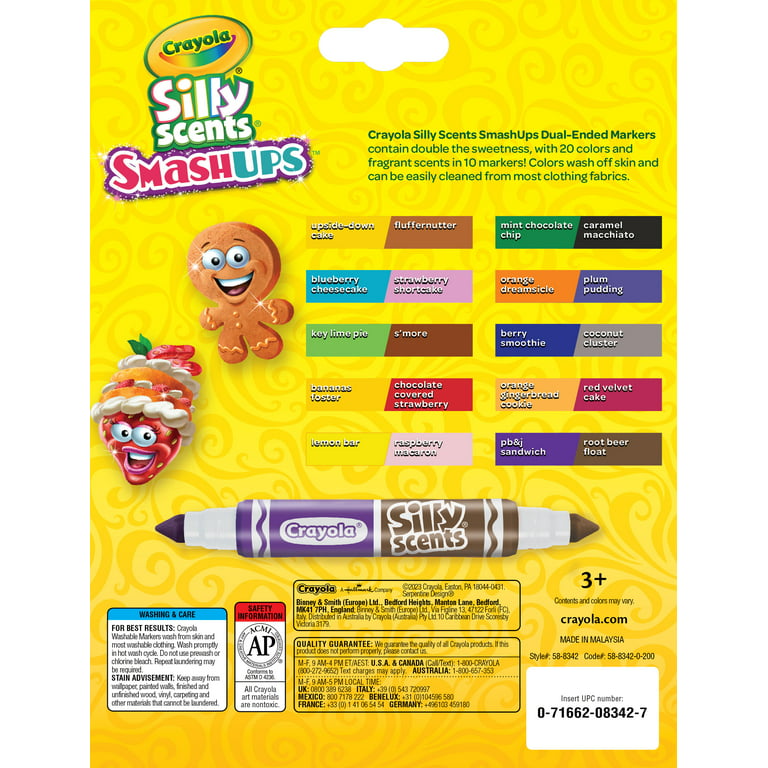 The Teachers' Lounge®  Silly Scents™ Smash Ups Broad Line Washable Scented  Markers, 10 Count