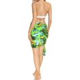 thumbnail image 5 of HAPPY BAY Women's Beach Wrap Bikini Wraps Sarong Swimwear Cover up Skirt Bathing suit Swimsuit Pareo for Women One Size Shamrock Green, Floral, 5 of 5