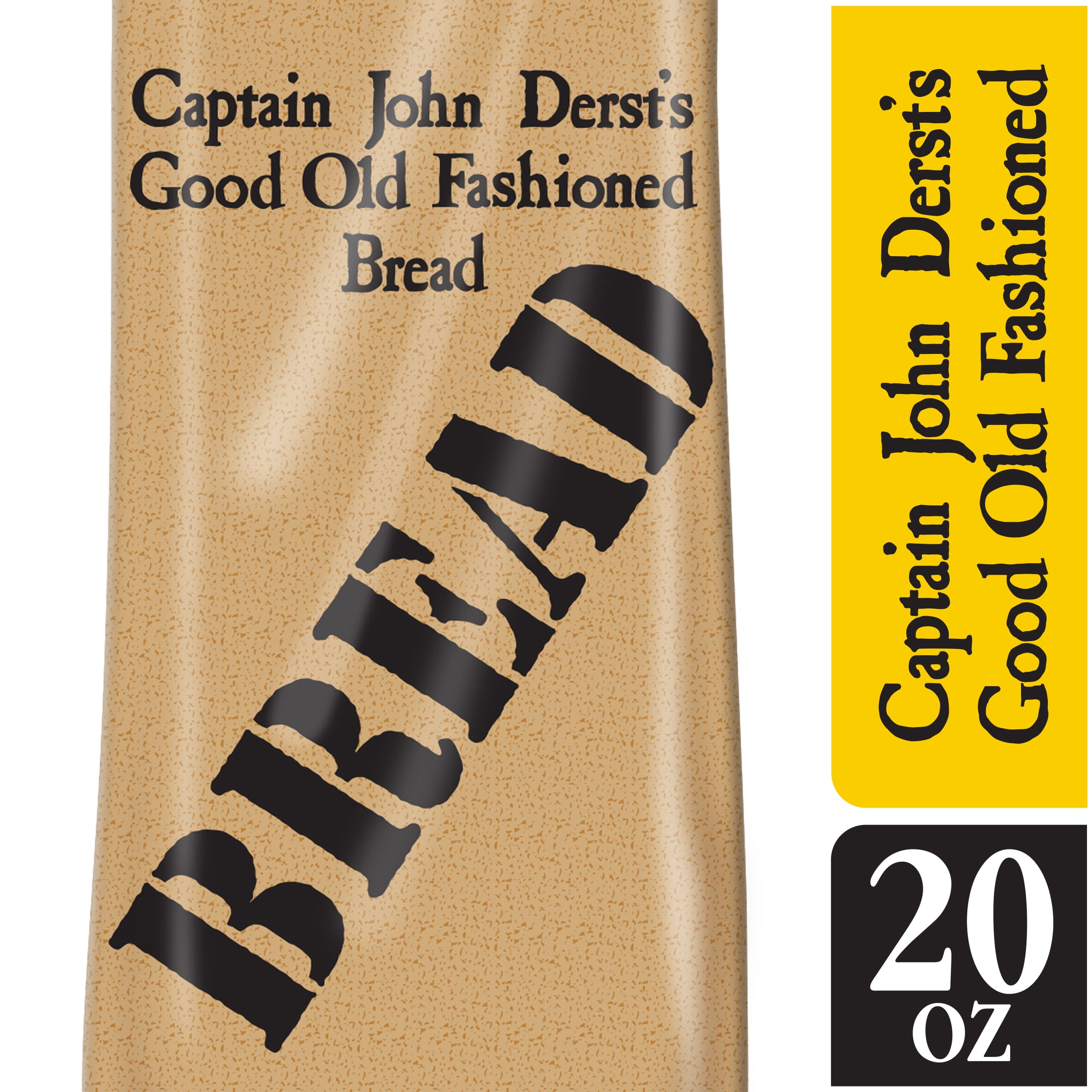 Captain John Derst's Good Old Fashioned Bread, Sliced White Bread, 20 Oz Loaf
