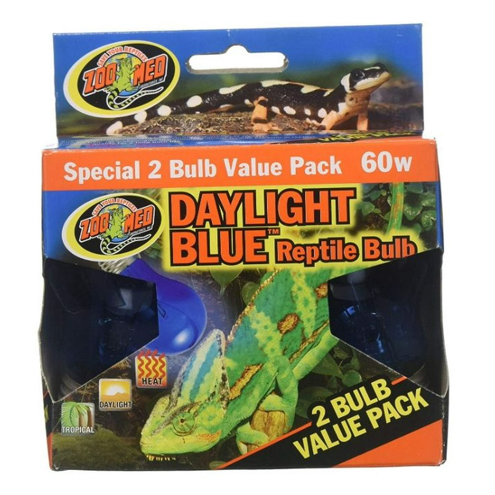 Zoo Med Daylight Reptile Bulb Blue 2 count (60 watt)