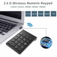 thumbnail image 3 of Wireless Number Pads, Numeric Keypad Numpad 18 Keys Portable 2.4 GHz Financial Accounting Number Keyboard Extensions 10 Key for Laptop, PC, Desktop, Surface Pro, Notebook, 3 of 8