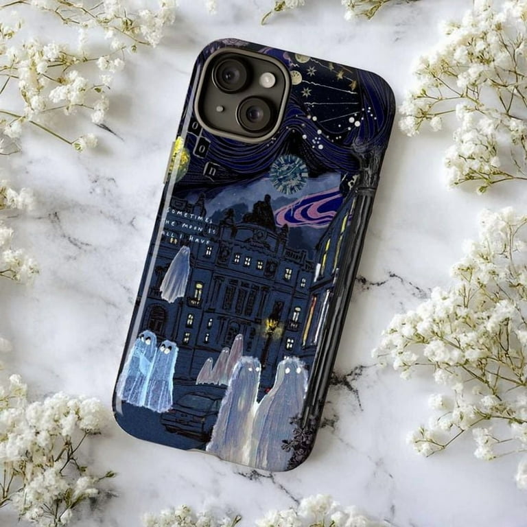 Ghost Town Night Sky Dual Layer Halloween Phone Case for iPhone 16 15 14 13  12 11 Pro Plus Mini  Spooky Aesthetic Gift for Halloween & Moon Lovers -  Walmart.com