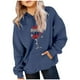 thumbnail image 2 of Cowsor Cute Hoodie for Teen Girls Trendy Bow Print Preppy Hooded Sweatshirts Kids Pullover Long Sleeve School Outfits, 2 of 7